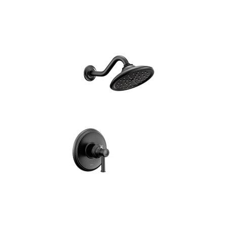 Moen Belfield M-Core 2 Series Shower Only Trim in Matte Black UT2312EPBL
